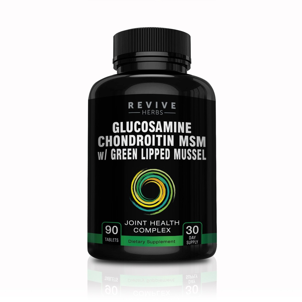 Glucosamine Chondroitin MSM עם ניו זילנד ירוק-Lipped Mussel | תמיכה גמישות משותפת, Connective Tissue, Cartilage Health