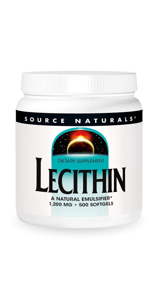 מקור Naturals Lecithin 1200 מ"ג, A Natural Emulsifier - 500 Softgels