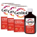 תוספי ויטמין נוזלי Geritol וברזל, תמיכה באנרגיה, מכיל רגישות גבוהה B-Vitamins ו Iron, Pleasant Tasting, Easy to Swallow, no artificial Sweeteners, non-GMO, 12 Oz, 3 Pack, 3 Pack