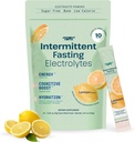 Keto Fasting Electrolytes - אבקת אלקטרוליט ללא סוכר עבור I לסירוגין מהיר - תמיכה קוגניציה, אנרגיה, ו הידרציה | 10 Packets