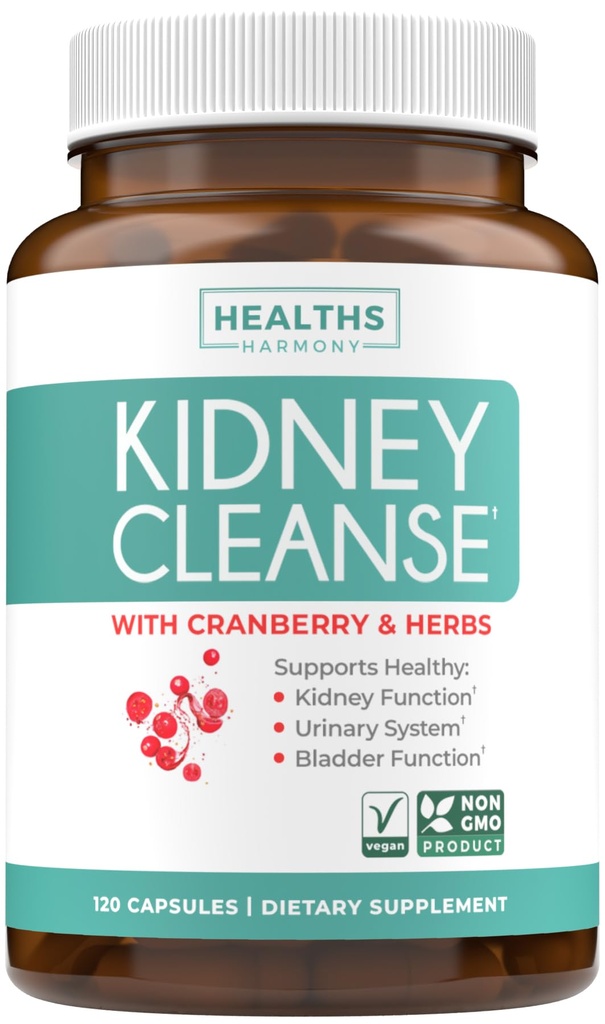 Chanca Piedra Kidney ניקוי Detox & תיקון - Herbal Liver & Kidney תמיכה תוסף עם Cranberry Astragalus & More עבור ניקוי תמיכה הגנתית - טבעונית non-GMO & Lab מאומת (4 חודשים אספקה)