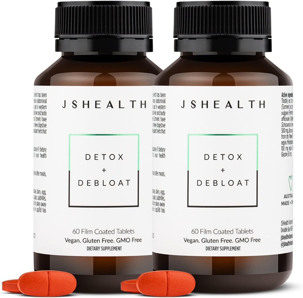 JSHealth ויטמינים Detox ו- Debloat Liver Health Formula | Liver Detox Pills
