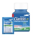 Claritin Allergy Medicine for Adults, 24Hour non-Drowsy Loratadine 10mg Pills, Antihistamine, 30 טבליות + 1ct On- The-Go Relief