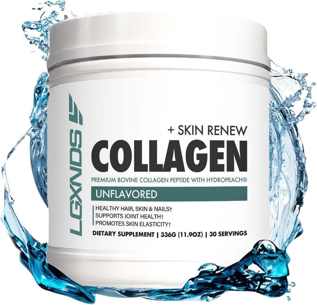 אבקת קולגן, hydrolyzed Collagen Peptides, Grass-Fed, non-GMO, Unflavored, 20g חלבון Per משרת, תומך עור, שיער, מפרקים ו Gut בריאות, Keto & Paleo-Friendly, 30 משרתים