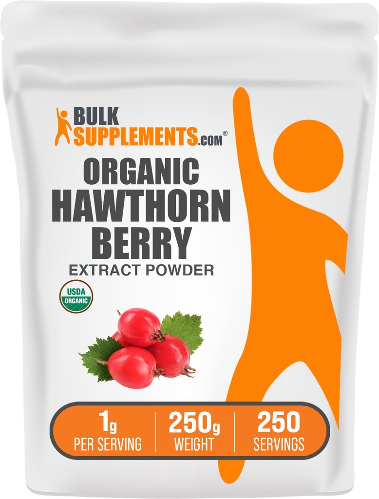 BulkSupplements.com Organichorn Brad לחלץ אבקה - הותורן ברי - Herbal & Gluten חינם, 1g עבור המשרת, 250g (8.8 oz) (Pack of 1)