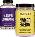 NAKED Vegan Energyzing שריר Recovery Bundle פירות פולינץ אנרגיה ו 240 קפסולות L-Glutamine, 1000 מ"ג