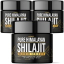 (3 Pack) Shilajit Pure ההימלאיה אורגני Resin - מעבדה טבעית Authentic Tested Formula for Men, Women - No Heavy Metals - 600 מ"ג מקס כוח עם 85+ Trace מינרלים זהב כיתה שילאג'יט