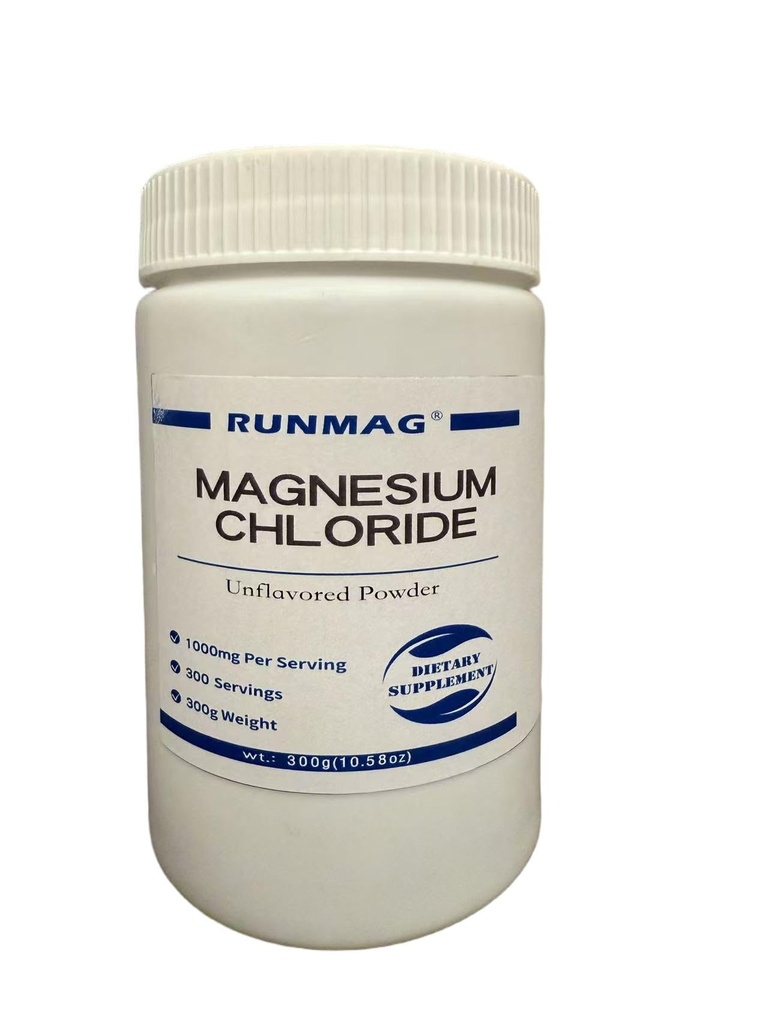 Natural Magnesium Chloride אבקת, אוכל כיתה 300g(10.58oz) / בובקר