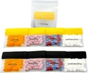 AM/PM Pill Pouch Bags for Travel 7-Day, Reusable Pill Bags עם ימים של תוויות השבוע, יכולת גדולה עבור ויטמינים ותוספים, גלולות, Multi-Purpose Medicine מארגנת (עם חיתוך גלולות)