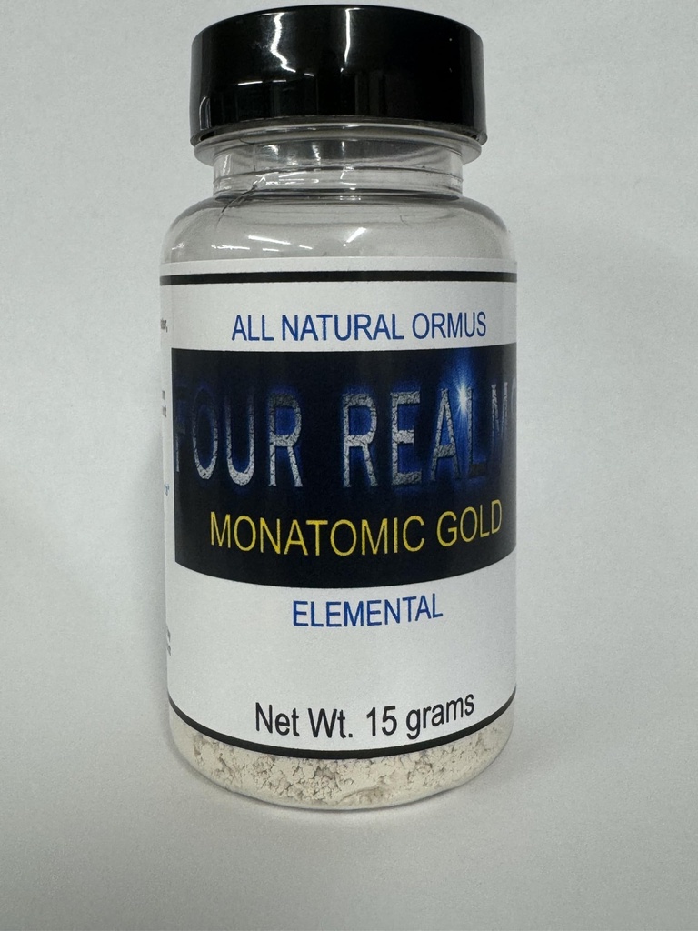 Four Realms Monatomic Gold Monoatomic Elixir 15 גרמים - Orme, Colloidal - Zero Salt or Fillers
