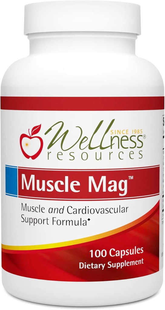מגבת שרירים - High Absorbable Magnesium פורמולה עבור שריר הית' - עם Magnesium Malate & Glycinate (100 קפסולות)