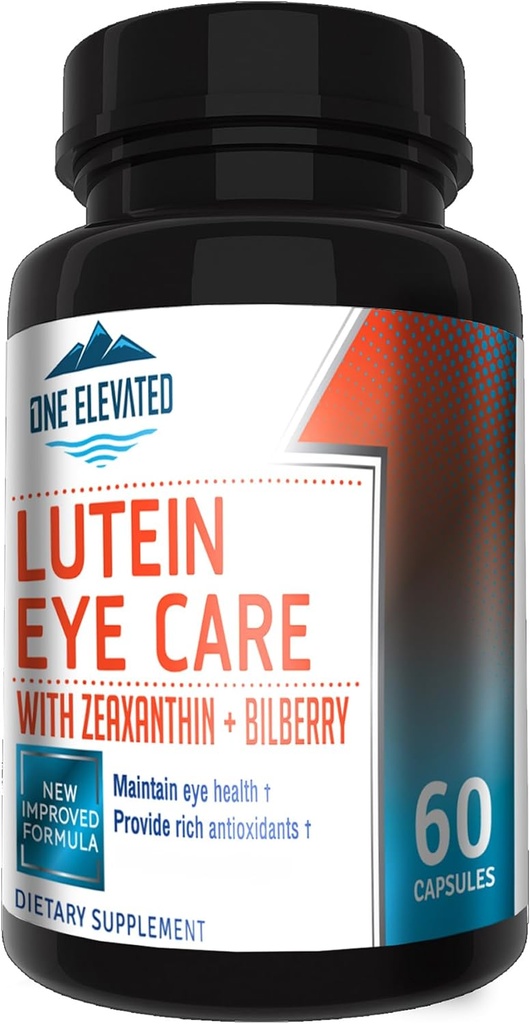Newly שיפר את Super Power Eye Care Formula - הרמה התרופות הגבוהה ביותר Lutein, Zeaxanthin, Bilberry - הגדול ביותר זמינות ביולוגית - Rich Antioxidants - עובד סינרגי באופן סינרגי עבור תוצאות אופטימוסם