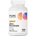 PureFormulas Zinc Picolinate 50 מ"ג - תמיכה הורמונלית & הורמונים - Bioavailable 50 מ"ג Zinc תוספי 100 קפסולות