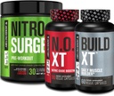 מפעל ג'ק Nitrosurge Pre Workout, N.O. XT Nitric Oxide תוסף & Build-XT Daily שריר בונה Bundle