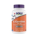 עכשיו תוספי מזון, L-Carnitine 250 מ"ג, Purest Form *, Amino Acid*, תמיכת כושר*, תמיכה מטאבולית 120 קפסולות צמחוניות, Gluten Free, טבעוני, כשר, non-GMO
