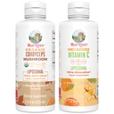 MaryRuth Organics Cordyceps Liposomal (Maple Spice) & ויטמין C (Citrus & Vanilla) | פרויקט תוויות נקי מאומת ® | ויטמינים עבור חסינות, עור ובריאות כללית | טבעונית, non-GMO, Gluten-Free Cloten-Free Label Project