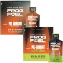 צפרדע דלק אולטרה ו- Ultra Energyzed Pre Workout Shot Bundle עם 1500 מ"ג Betaine, Electrolytes 8g חלבון ננו-Hydrolyzed Grass פד Collagen, 10g Carbs, ברי, 1.2 oz Packets, 48 Pack Packets