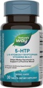 דרכו של הטבע 5-HTP, L-5-Hydroxytryptophan, Helps Make Serotonin כדי לקדם את Outlook חיובי *, ויטמין B6, ויטמין C, Griffonia Bean Extract, 30 טבליות (Packaging May Vary)