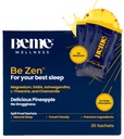 BeMe BeZen Sleep Aid תוספת טבעית ללא מלטונין - 2X Absorption Than Pills - Sleep Helps for Adults with Magnesium, Ashwagandha, Chamomile, L-theanine & GABA - Delicious Pineapple Pineapple