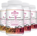 1500 מ"ג Liposomal Active Hexose Cor Related תוסף, 480 Soft Gels Beta-Glucans עם חומרי חילוף טבעיים, מערכת החיסון, הפונקציה Liver, לשמור על T-Cell & Killer Cell Activity