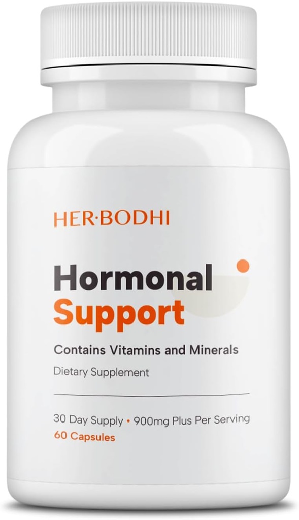Hormonal Support - Hormone Balance Supplement for Women, PMS Support Supplement & Hormone Harmony for Women, Supports Energy, Mood Swings, Hot Flashes, Menopause Hormonal Balance (60 Caps)