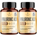 19-in-1 Hyaluronic Acid כמוסות - Hyמשוגע Acid 1200 מ"ג, עם Collagen Peptides, ויטמין C, Phytoceramides - עבור עור, עיניים, גסטרו מעיים, תמיכה העצם (2 Pack)