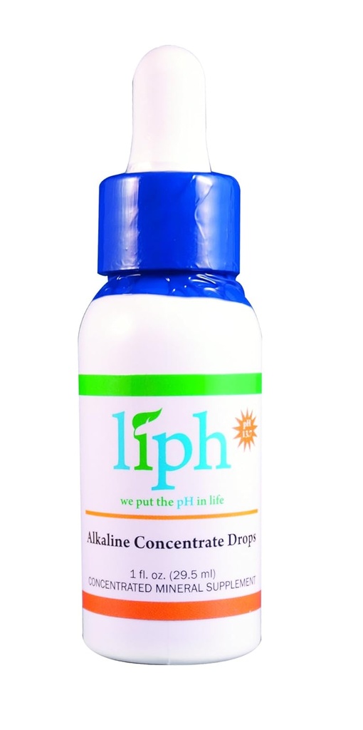 Liph Solutions Ultimate Ph Balance - 1 oz Dropper Alkaline נוזל Silica מינרלים ריכוז