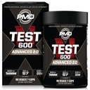 PMD ספורט N-Test 600 מתקדם Nitric Oxide Booster עבור גברים - עם בדיקה קלינית למד Testofen - שריר Lean וחוזק מקבל עם דיכוי Estrogen (90 Veggie - קפיצות)