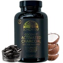 Schizandu מופעל קוקוס Charcoal קפסולות תמיכה בריאות - טבעוני, אורגני, non-GMO, No Additives - X-Large בקבוק ספירה 210