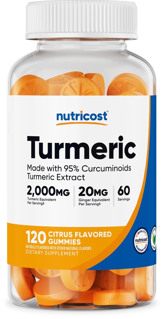 חניכיים רעילות Turmeric 000 מ"ג Tumeric לשרת (120 חניכיים) - 60 משרתים