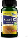אמריקה Medic & Science Xtra D3 ויטמין D 10,000 IU (250 mcg) תוסף Cholecalciferol עבור גברים ונשים (60 Easy to Swallow Softgels) הטוב ביותר עבור Bone, Heart Health, Immune System Support, Lung Functional
