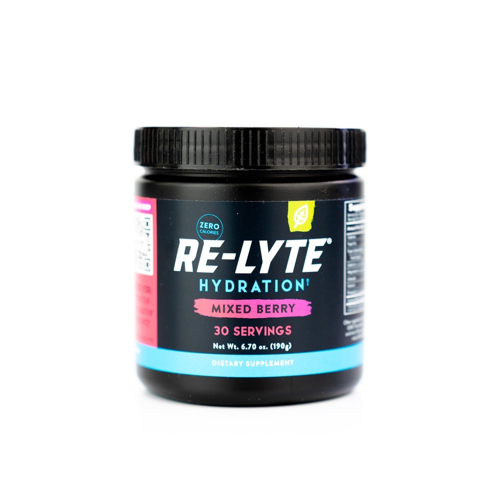 REDMOND Re-Lyte Electrolyte Drink Mix, מעורב ברי, 30 משרת SMALL 6.88oz jar