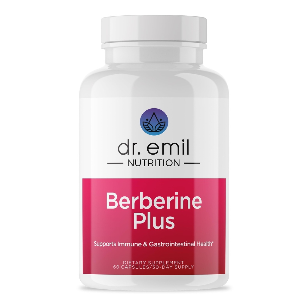 DR. EMIL NUTRITION Berberine 500 מ"ג קפסולות | תוספי קינמון | MTC Oil & Milk Thistle | Berberine HCL | Made in the USA
