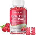 Magnesium Glycinate Gummies סוכר חינם, מגנזיום Potassium תוספת עם ויטמין D3,B6 כדי לישון, סטרס, חובה הקלה, תמיכה בריאות עבור מבוגרים, 180 Raspberry Flavormy