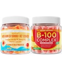 ויטמין D3 K2 Gummies + ויטמין B100 מורכב