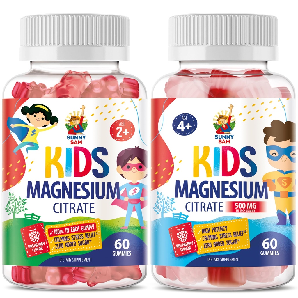 מגנזיום חניכיים לילדים ומבוגרים - Calm Magnesium Chews - Magnesium Citrate Chewable תוסף עבור Mood & שרירים תמיכה תמיכה