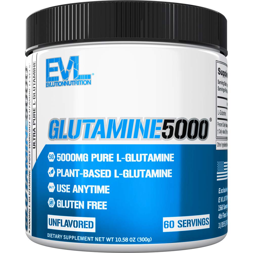 Pure Vegan L-Glutamine אבקת תוסף - תזונה תזונתית Nitric Oxide Booster 5g L Glutamine תוסף עבור Post Workout Recovery Enhanced Pumped Health Energy and Immunity - Unflavored