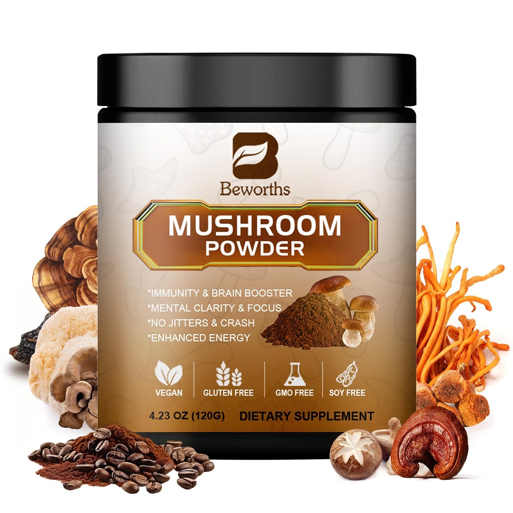 קפה Mushroom - Lions Mane Mushroom אבקה מיידית קפה עם אריה מאן, ריישי, Chaga, Cordyceps וטורקיה Tail - Mushroom Coffe אלטרנטיבי עבור אנרגיה, בהירות נפשית וריכוז, המוח Booster Booster Booster Booster Booster Booster Booster Booster Booster Booster Booster Booster Booster Booster Booster Booster Booster Booster Booster Booster Booster Booster Booster Booster Booster Booster Boostps, Brain Booster Booster Booster Booster Booster Booyceps וטורקיה Tail