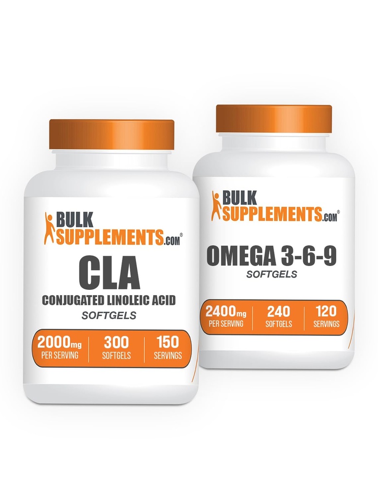 CLA 2000mg Softgels + אומגה 3-6-9 Softgels