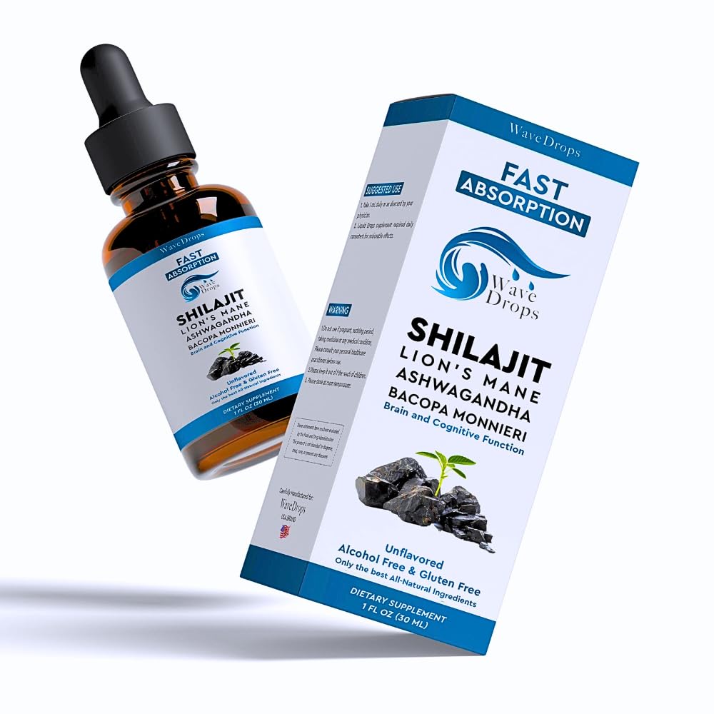 אריה - Shilajit - Ashwagandha - Bacopa Monnieri Liquid Drops