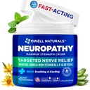 Owell NATURALS Neuropathy Cream תוספת כוח נחץ קרם הקלה ברגל, ידיים, Legs, Toes עם Arnica, ויטמין B6, Aloe Vera, MSM - Made in USA