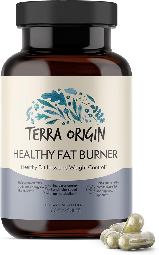 TERRA ORIGIN Metabolism Boost & Fat Loss - Amino Acids ו- Natural Plant Extracts כדי להגדיל את האנרגיה והמטבוליזם, חסימת Cravings, Stop New Fat Storage