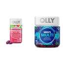 OLLY Prenatal Multivitamin Softgels ו ויטמין חניכיים של גברים בונדלה, 60 ו 90 הרוזן