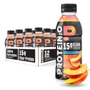 חלבון2o 15g Whey חלבון Infused Water, Peach מנגו, 16.9 Ozבק (Pack of 12)