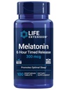 Life Extension DHEA 25 מ"ג ומלטונין 6 Hour לשחרר 300mcg - 100 קפסולות ו -100 טבליות