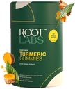 חניכיים טורמרניות I No added Sugar I 95% Curcumin & Black Pepper לחלץ I עבור מבוגרים וילדים I non-GMO I 100% טבעי אורגני I צד שלישי נבדק I 500 מ"ג I 60 מ"ג