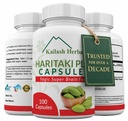קפסולות Haritaki אורגני - משפר את העיכול - Detoxification & Rejuvenation - שומר על סדירות - תפקוד המוח 100 קפסולות טרמינליה chebula | טבעוני, Non-GMO