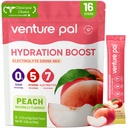 Venture Pal Sugar חינם Electrolyte אבקת Packets - נוזל יומי IV hydrotion Packets; אלקטרוליטים לשתות לערבב עם 5 ויטמינים ו 7 אלקטרוליטים | Keto Friendly | Non-GMO | מוסמך | 16 מקלים