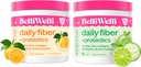 יומי סיבים תוספת Bundle עם תוספת Collagen, Probiotics & אלקטרוליטים - קומבר Lime Mint & Orange Yuzu מנדרינה פלברס - תמיכה בריאות העיכול, Debloating & הידרה - 32 משרתות Totals Total Total