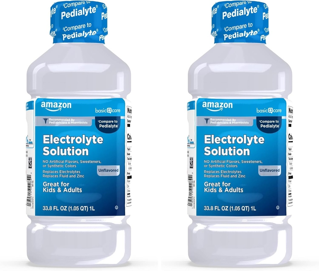 פתרון אלקטרוליטה אוראלי, ללא משועבד, 33.8 Fl Oz (Pack of 2)